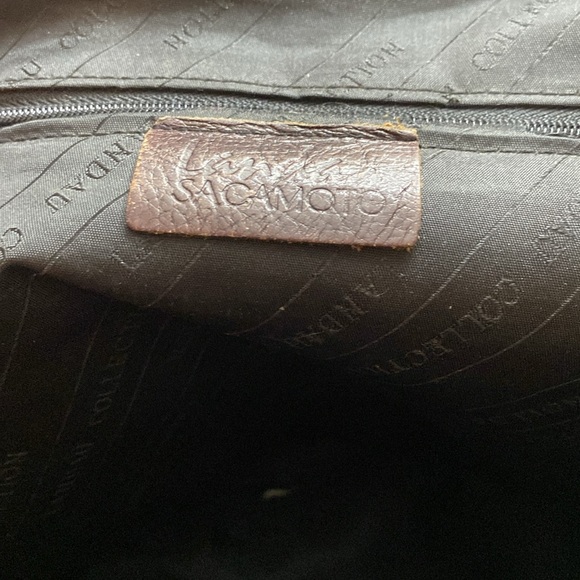 Landau Sacomoto Brown Leather Backpack Bag - Picture 5 of 9